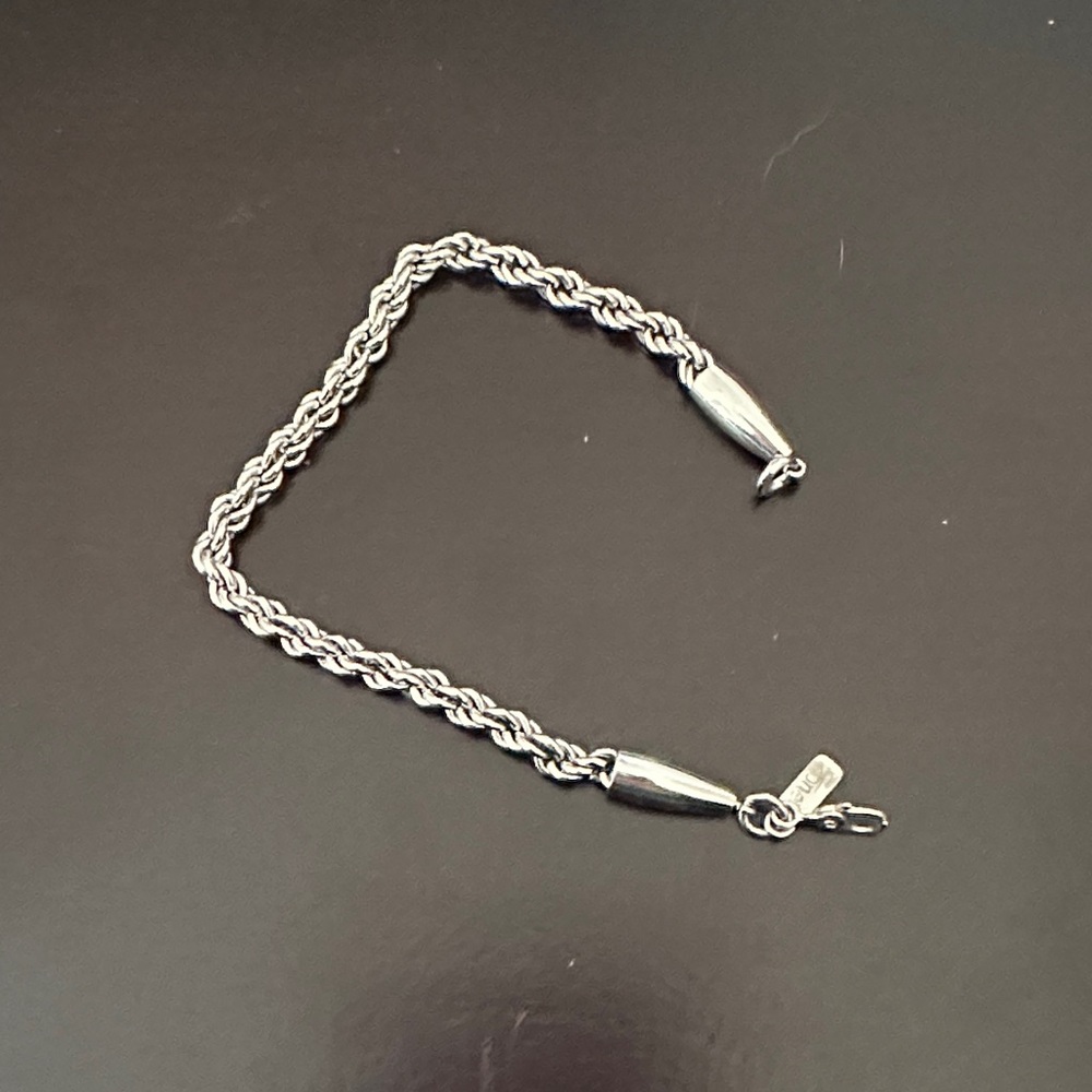 Monet Silver-Tone Twisted Rope Bracelet - Silver